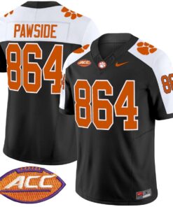PawSide Jersey 864 Clemson Tigers 2025 Vapor Limited Stitched Black Alter