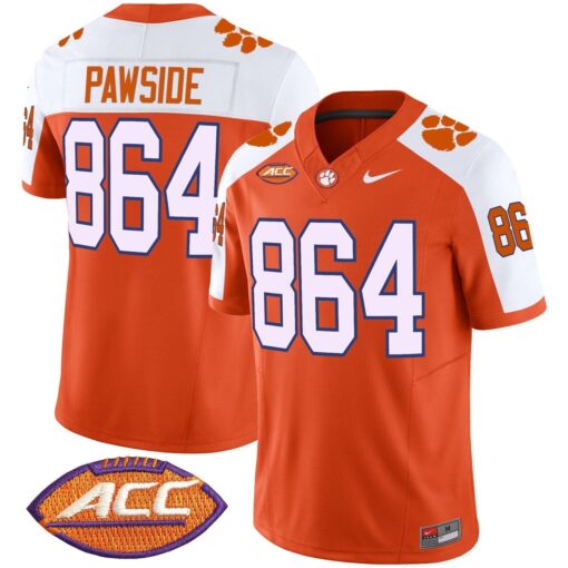 PawSide Jersey #864 Clemson Tigers 2025 Vapor Limited Stitched - Image 4