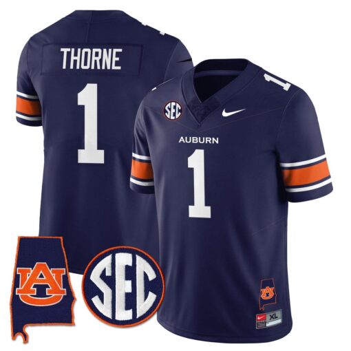 Payton Thorne Jersey #1 Auburn Tigers Alabama Patch Vapor Stitched - Image 3