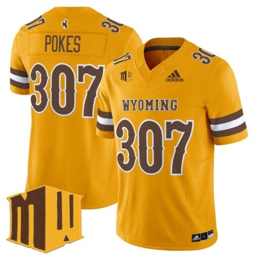 Pokes Jersey #307 Wyoming Cowboys 2025 Vapor Limited Stitched - Image 5
