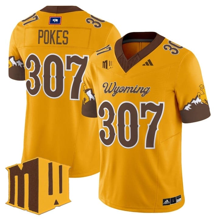 Pokes Jersey #307 Wyoming Cowboys 2025 Vapor Limited Stitched - Image 4