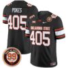 Pokes Jersey 405 Oklahoma State Cowboys 2025 Leslie O neal Patch Black