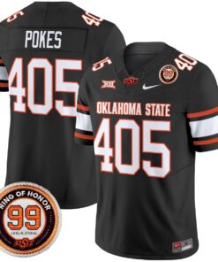 Pokes Jersey #405 Oklahoma State Cowboys 2025 Leslie O'neal Patch