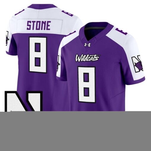 Preston Stone Jersey #8 Northwestern Wildcats Honoring 95 Vapor Limited Stitched - Image 4