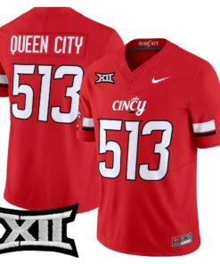 Queen City Jersey 513 Cincinnati Bearcats 2025 Vapor Limited Stitched Red
