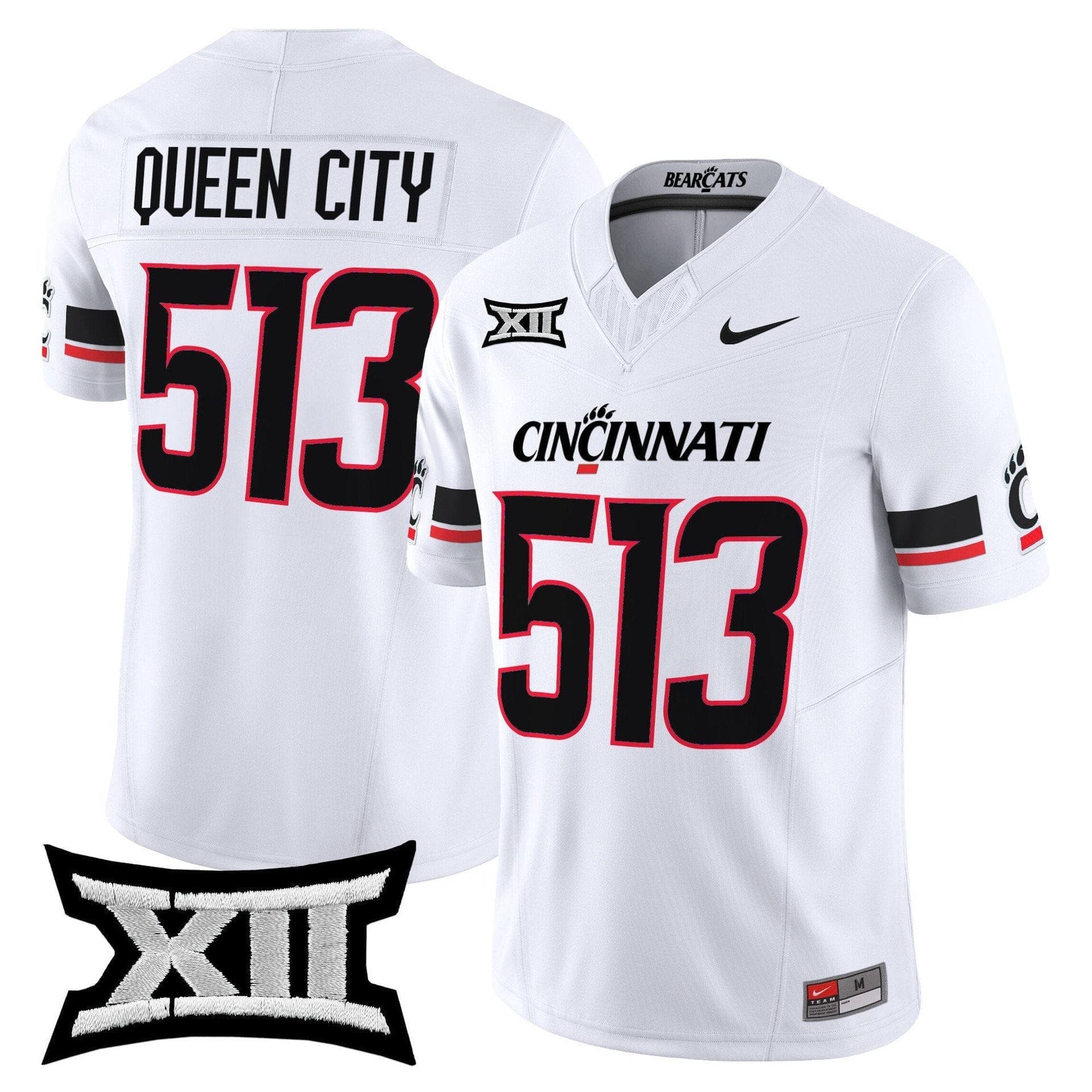 Queen City Jersey #513 Cincinnati Bearcats 2025 Vapor Limited Stitched - Image 2