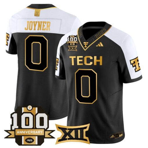 Quinten Joyner Jersey #0 Texas Tech 2025 100th Anniversary Stitched