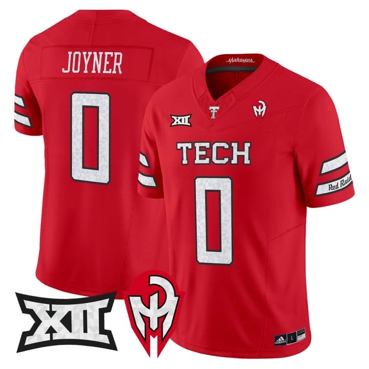 Quinten Joyner Jersey #0 Texas Tech Red Raiders Too Cold Vapor Stitched Black - Image 4