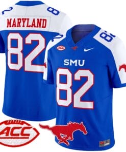 RJ Maryland Jersey 82 SMU Mustangs 2025 Vapor Limited Stitched Blue Alter afaefb6b 1047 458b 964d c947bc3178b8