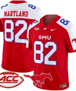 RJ Maryland Jersey 82 SMU Mustangs 2025 Vapor Limited Stitched Red Alter 11b65646 e7b1 4d75 97bd d434240a37e7