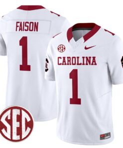 Alternative view of Rahsul Faison Jersey #1 Carolina 1980 Throwback Rebrand 2026 Stitched