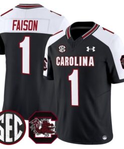 Rahsul Faison Jersey 1 South Carolina Gamecocks 2025 Stitched Black Alternate