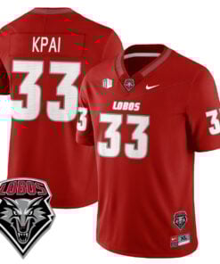 Randolph Kpai Jersey #33 UNM Lobo Football 2025 Stitched