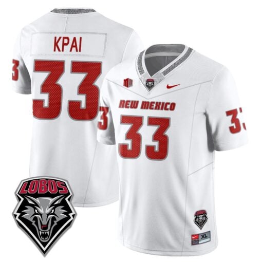 Randolph Kpai Jersey #33 UNM Lobo Football 2025 Stitched - Image 2