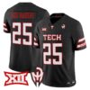 Red Raiders Jersey 25 Texas Tech Too Cold Vapor Limited Stitched Black