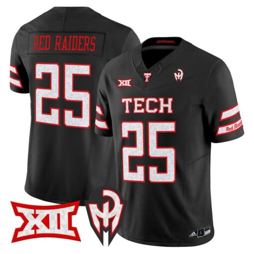 Red Raiders Jersey #25 Texas Tech Too Cold Vapor Limited Stitched