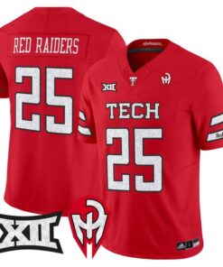Red Raiders Jersey 25 Texas Tech Too Cold Vapor Limited Stitched Red