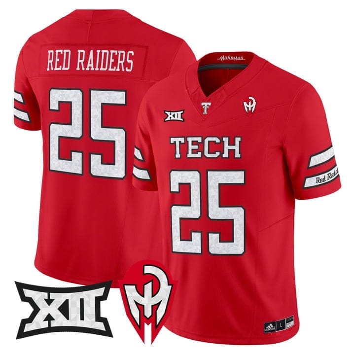 Red Raiders Jersey #25 Texas Tech Too Cold Vapor Limited Stitched - Image 4
