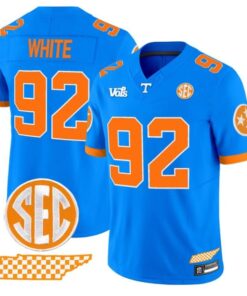 Reggie White Jersey #92 Tennessee Volunteers Blue Blaze Edition Stitched