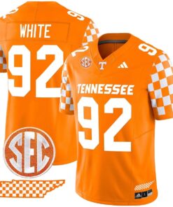 Reggie White Jersey 92 Tennessee Vols Rebrand 2026 Checkerboard Stitched Orange