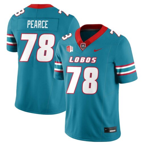 Richard Pearce Jersey #78 UNM Lobo Football 2025 All Stitched
