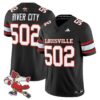River City Jersey 502 Louisville Cardinals 1980s Throwback Stitched Black
