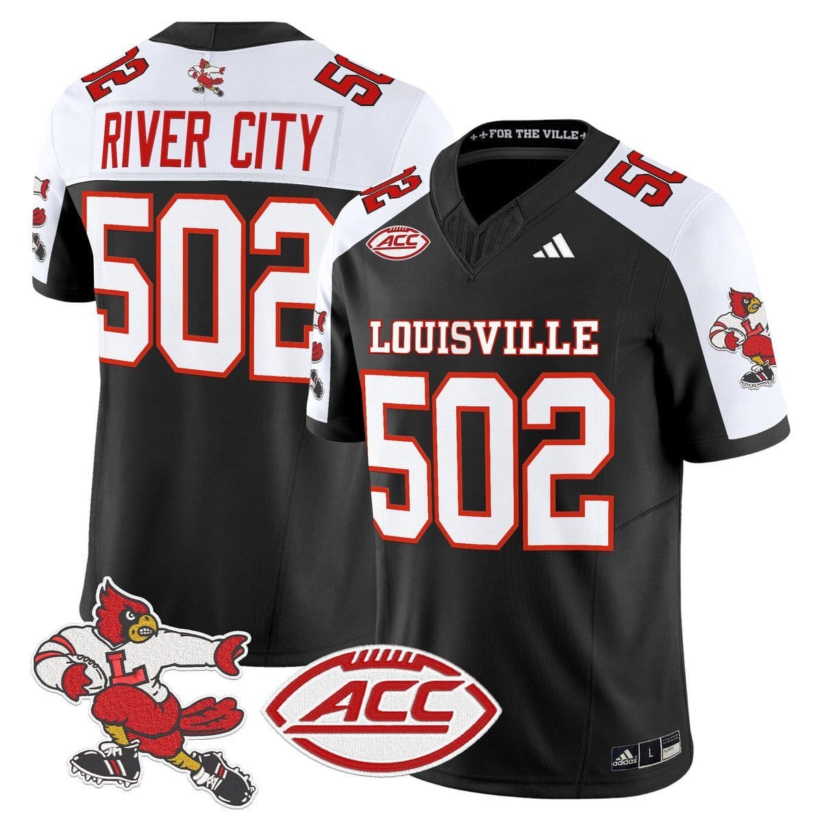 River City Jersey #502 Louisville Cardinals 1980s Throwback Stitched - Image 3
