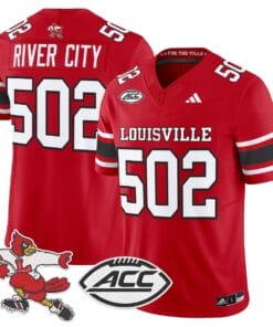 River City Jersey 502 Louisville Cardinals 1980s Throwback Stitched Red