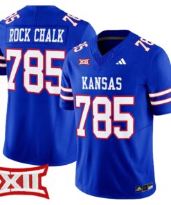 Rock Chalk Jersey 785 Kansas Jayhawks 2025 Vapor Limited Stitched Royal