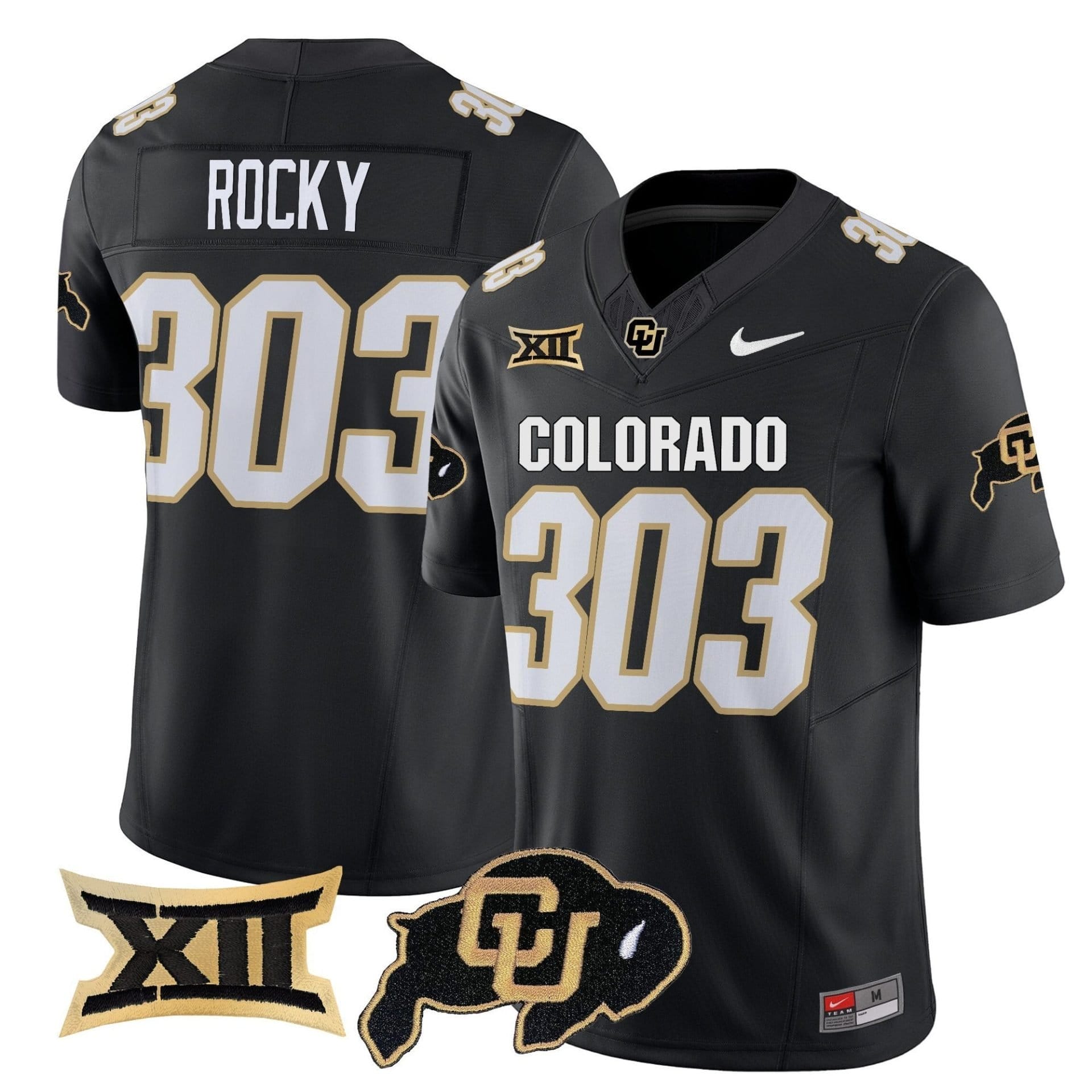 Rocky Jersey #303 Colorado Buffaloes 2025 Vapor Limited Stitched