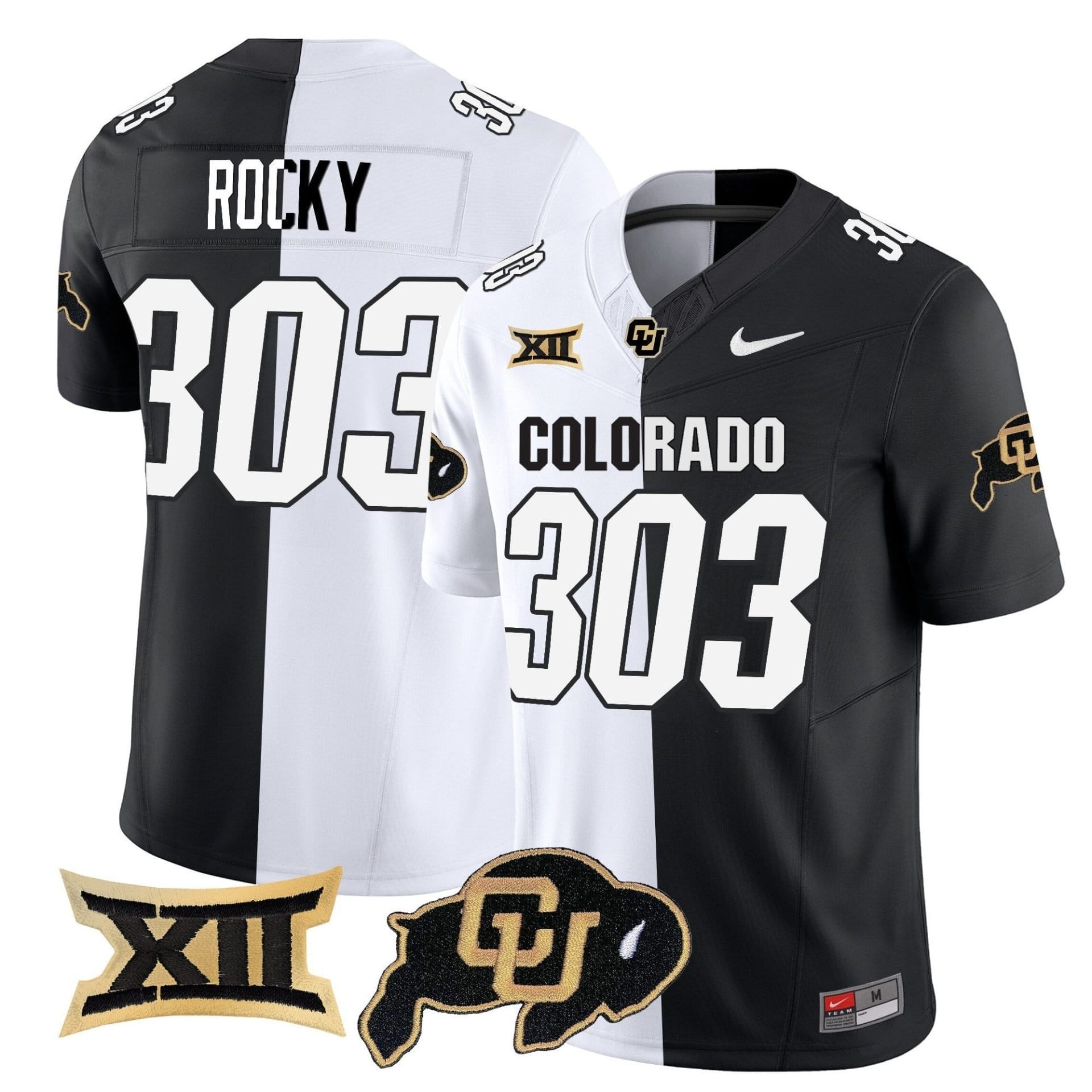 Rocky Jersey #303 Colorado Buffaloes 2025 Vapor Limited Stitched - Image 5