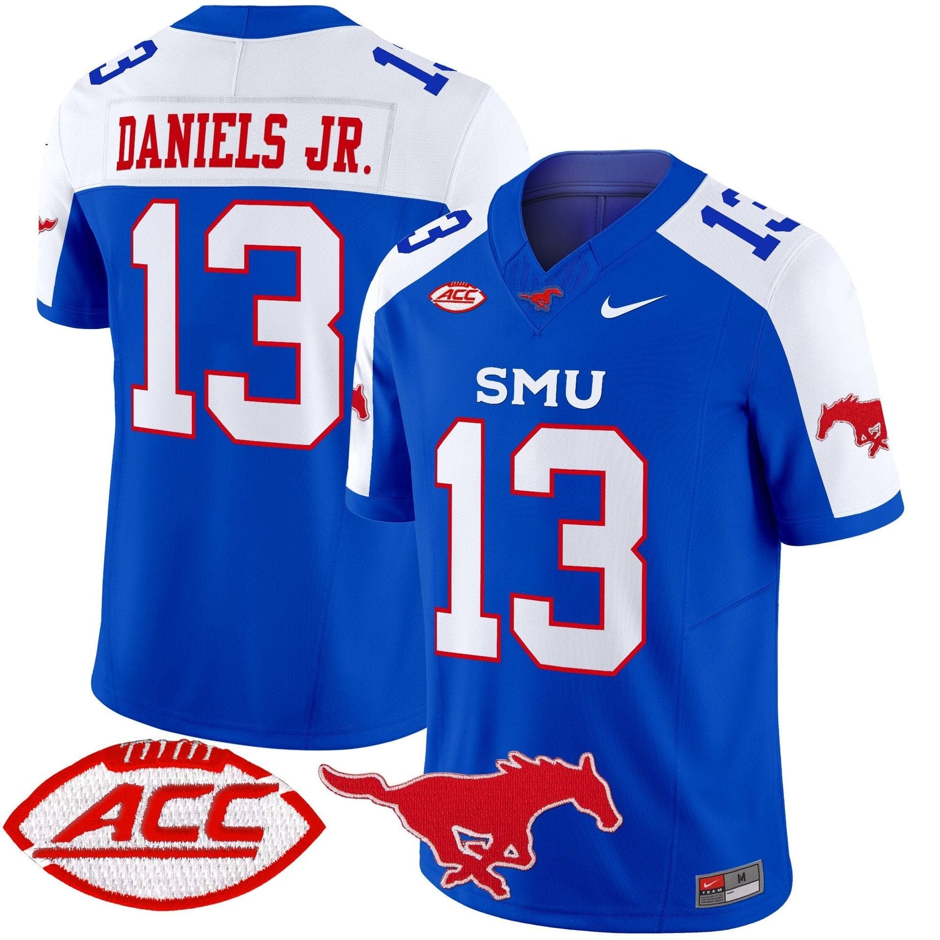 Roderick Daniels Jr Jersey #13 SMU Mustangs 2025 Vapor Limited Stitched - Image 2