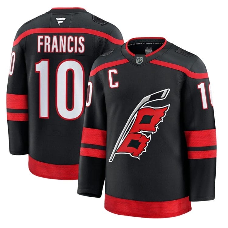 Ron Francis Jersey #10 Carolina Hurricanes 2025 - 26 Premium Stitched - Image 2