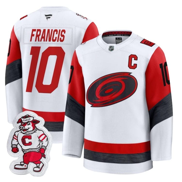 Ron Francis Jersey #10 Carolina Hurricanes 2025 - 26 Premium Stitched - Image 3