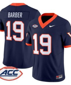 Ronde Barber Jersey 19 Virginia Cavaliers 1995 Throwbacks Stitched Navy