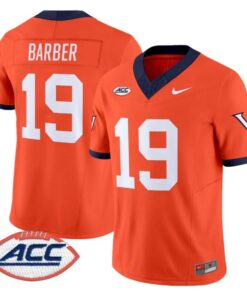 Ronde Barber Jersey 19 Virginia Cavaliers 1995 Throwbacks Stitched Orange