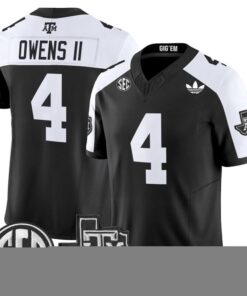 Rueben Owens II Jersey 4 Texas A M Aggies 2025 Vapor V2 Stitched Black Alter 26791a9d 1bb2 4a43 9abf 8ea1383089d9