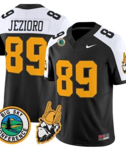 Ryan Jezioro Jersey 89 Idaho Vandals 1975 Throwback Limited Stitched Black Alter