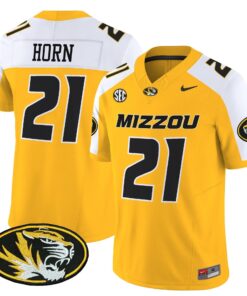 Sam Horn Jersey 21 Missouri Tigers 2025 Vapor Limited Stitched Gold Alter