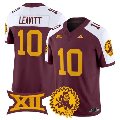 Sam Leavitt Jersey #10 Arizona State Sun Devils 1975 Throwback Stitched - Image 4