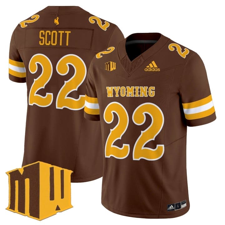 Sam Scott Jersey #22 Wyoming Cowboys 2025 Vapor Limited Stitched - Image 3