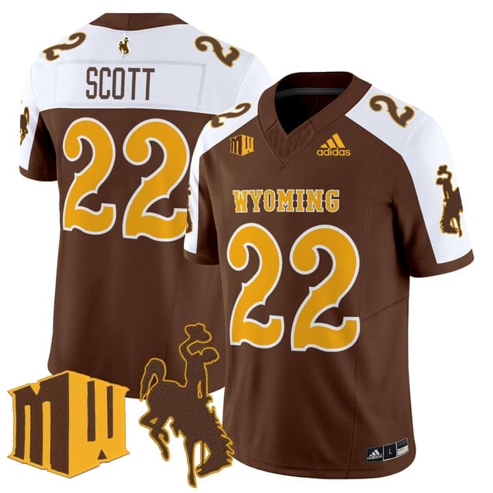 Sam Scott Jersey #22 Wyoming Cowboys 2025 Vapor Limited Stitched - Image 2