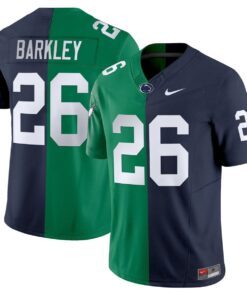 Saquon Barkley Eagles Jersey 26 Penn State Nittany Lions Split Stitched