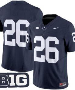 Alternative view of Saquon Barkley Jersey #26 No Name Penn State Nittany Lions 2025 Stitched