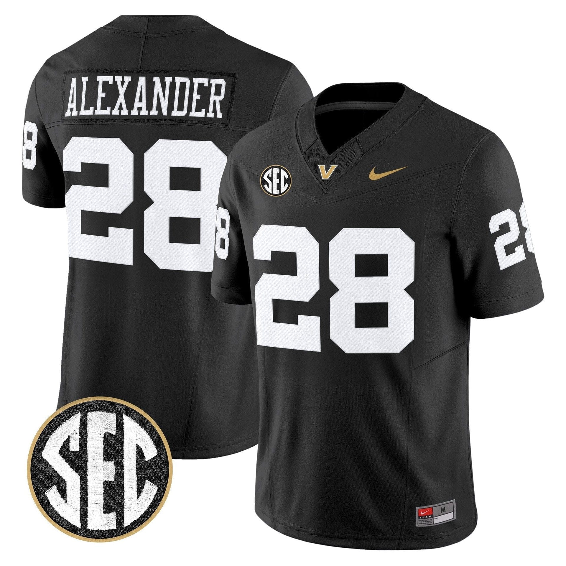Sedrick Alexander Jersey #28 Vanderbilt Commodores 2025 Limited Stitched