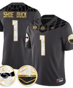 Shoe Duck Jersey #1 Oregon Ducks 2025 Shoe Duck Stitched