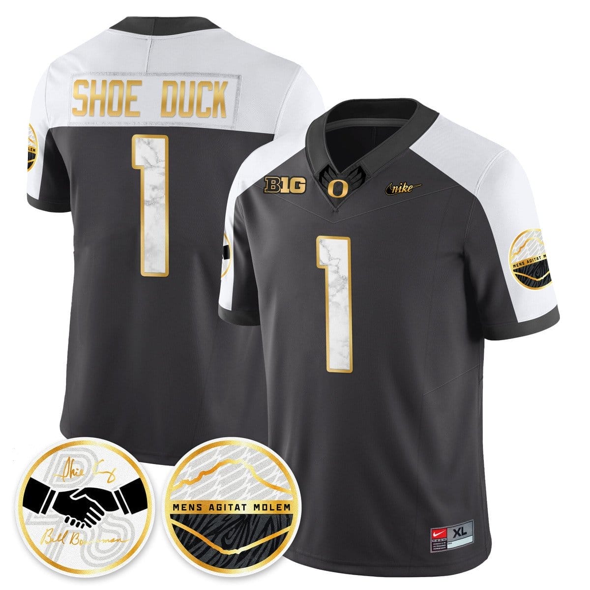 Shoe Duck Jersey #1 Oregon Ducks 2025 Shoe Duck Stitched - Image 3