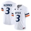 Sincere McCormick Jersey 3 UTSA Roadrunners 2025 Vapor Limited Stitched White