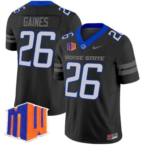 Sire Gaines Jersey #26 Boise State Broncos 2025 Vapor Stitched