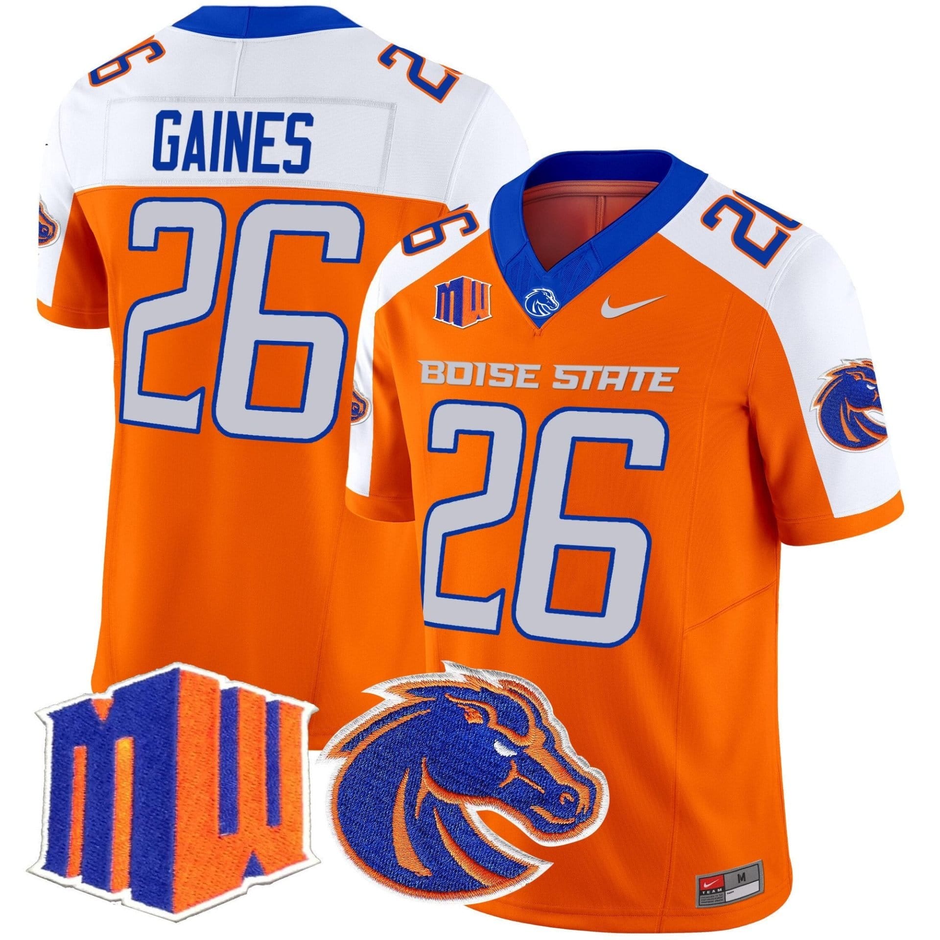 Sire Gaines Jersey #26 Boise State Broncos 2025 Vapor Stitched - Image 3